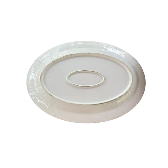 Turin Heavy Ironstone 16” Platter with Gold Trim Bavaria Antique - Picture 2 of 4